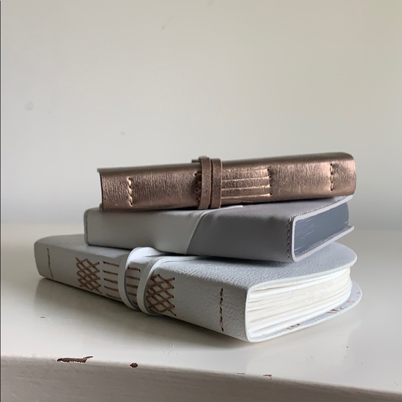Anthropologie Leather Blank Notebooks (3)
